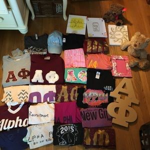 Alpha Phi Bundle!! Message me for sizes